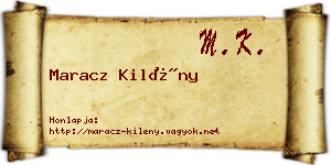 Maracz Kilény névjegykártya